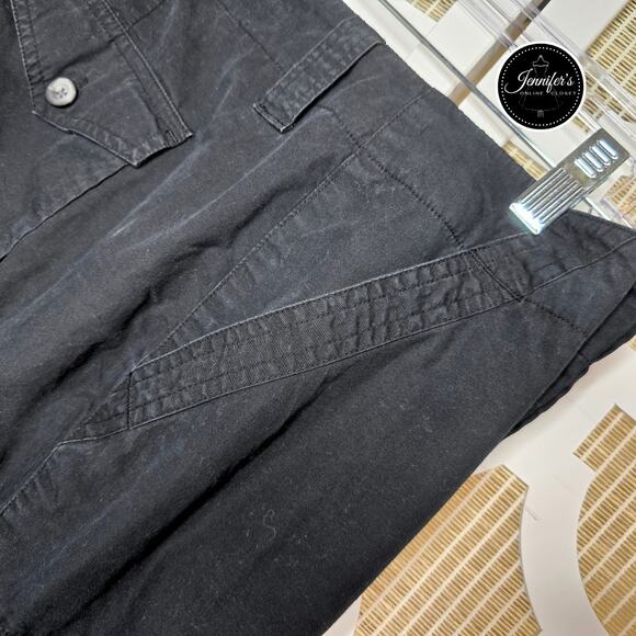 Van Heusen Women's Black Classic Fit Washed Poplin Bermuda Shorts Size 18 - Picture 2 of 8